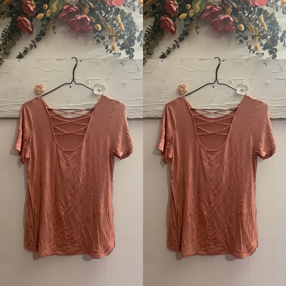 Open back tee